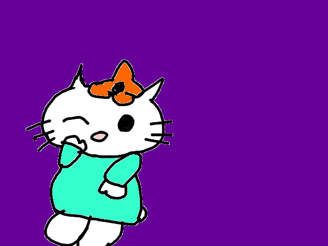 hoa-si-nhi/xem-tranh/192276/Co-meo-Kitty-de-thuong.html