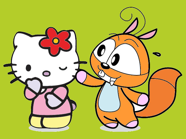 hoa-si-nhi/xem-tranh/192654/Soc-Nhi-va-meo-Kitty-de-thuong.html