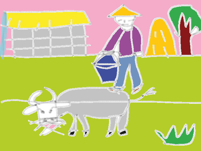 hoa-si-nhi/xem-tranh/194493/Canh-thon-que-em-dem.html