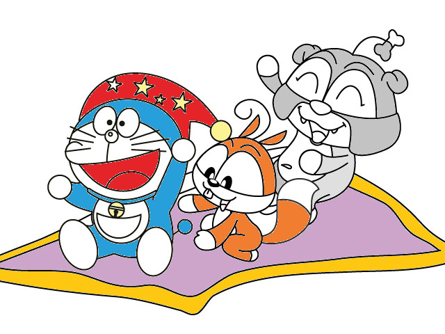 hoa-si-nhi/xem-tranh/197887/Doraemon-soc-nhi-va-bun-khung.html