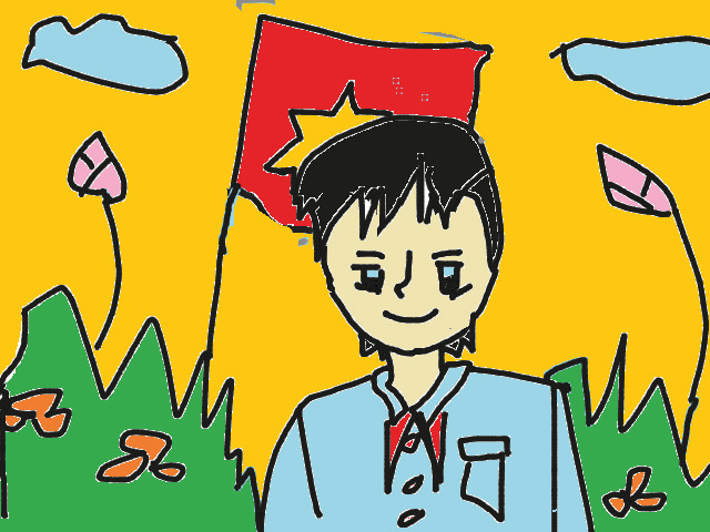 hoa-si-nhi/xem-tranh/200232/Hoc-sinh-nho-lai-ky-niem.html