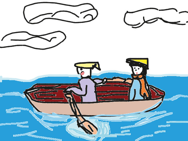 hoa-si-nhi/xem-tranh/202753/Toi-di-thuyen.html