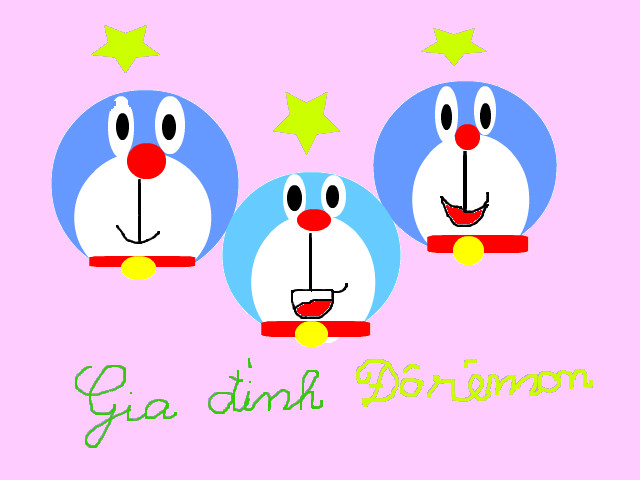 hoa-si-nhi/xem-tranh/20401/gia-dinh-Doremon.html