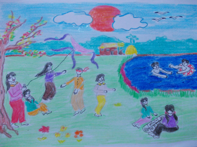 hoa-si-nhi/xem-tranh/210885/Mua-he-que-em.html