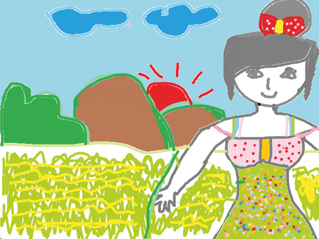 hoa-si-nhi/xem-tranh/210926/canh-dong-que-em.html