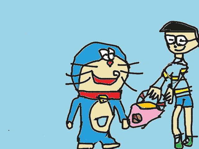 hoa-si-nhi/xem-tranh/211231/ve-doraemon-va-nobita.html