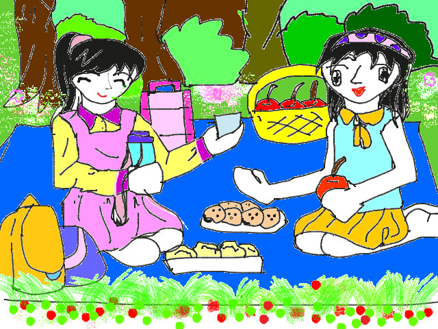 hoa-si-nhi/xem-tranh/212447/chuyen-picnic-trong-mo.html