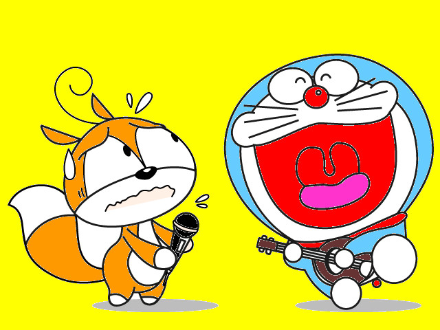 hoa-si-nhi/xem-tranh/212880/Soc-Nhi-thi-hat-voi-Doraemon.html