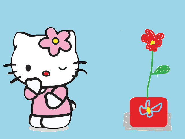 hoa-si-nhi/xem-tranh/216802/Kitty-va-chau-bong.html