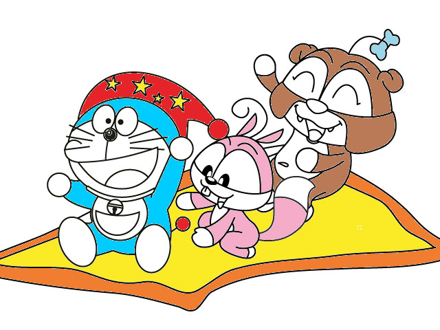 hoa-si-nhi/xem-tranh/219848/Doraemon-va-Bun-Khung.html