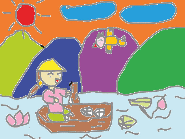 hoa-si-nhi/xem-tranh/220528/Co-be-cheo-xuong.html