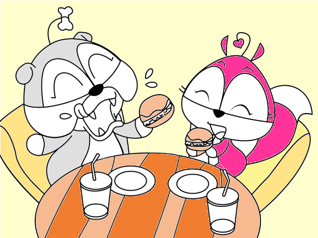hoa-si-nhi/xem-tranh/220692/an-hamburger-thui.html