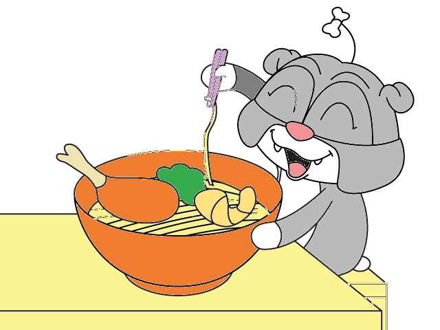hoa-si-nhi/xem-tranh/223129/Bun-an-mi.html