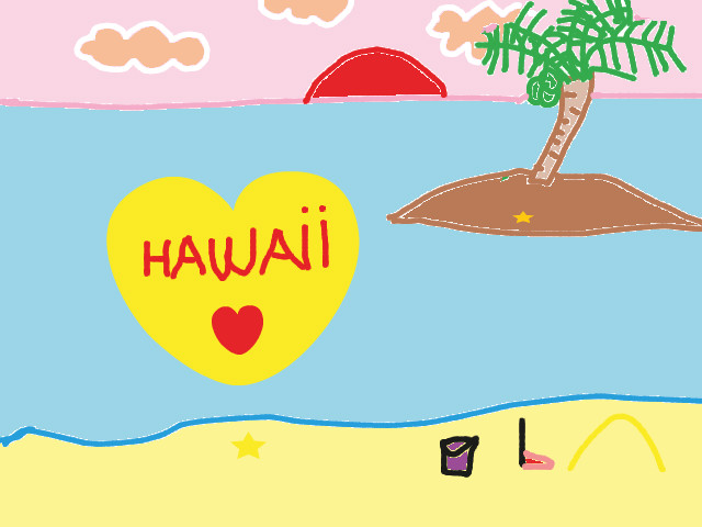 hoa-si-nhi/xem-tranh/223874/Hoang-hon-o-Hawaii.html