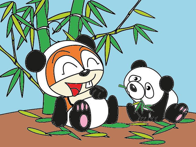 hoa-si-nhi/xem-tranh/224966/panda-soc-nhi.html