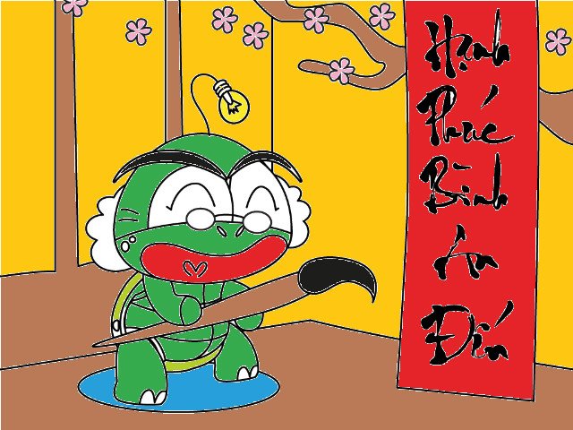 hoa-si-nhi/xem-tranh/226811/Viet-chu-dau-nam.html