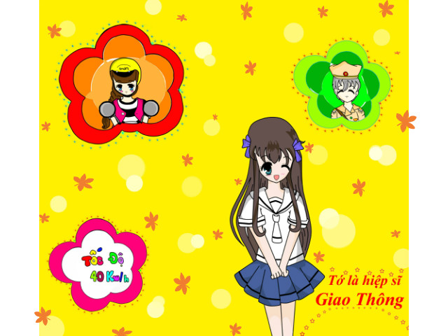 hoa-si-nhi/xem-tranh/227585/To-la-hiep-si-giao-thong.html