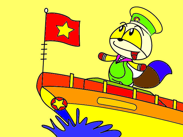 hoa-si-nhi/xem-tranh/22788/soc-di-choi-tren-bien.html