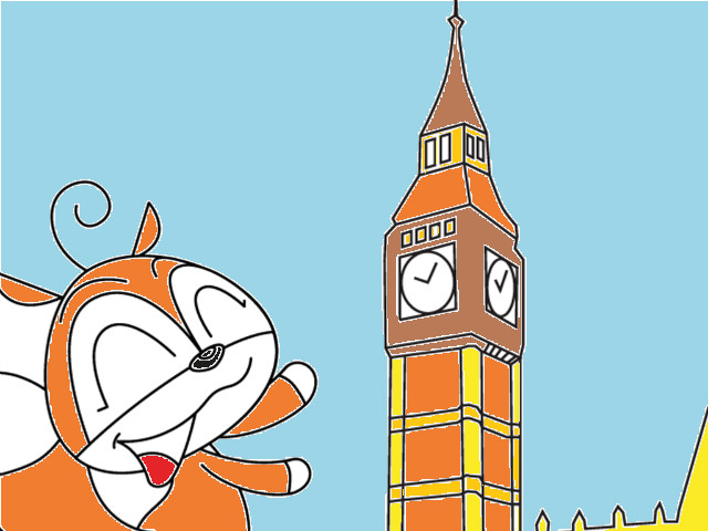 hoa-si-nhi/xem-tranh/228055/Soc-Nhi-di-choi-o-thap-dong-ho-Big-Ben.html