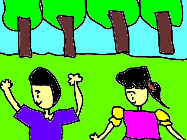 hoa-si-nhi/xem-tranh/228067/Di-dao-trong-rung.html