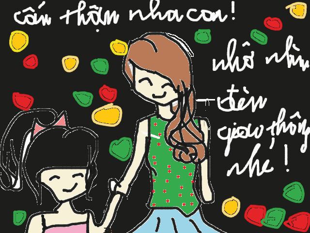 hoa-si-nhi/xem-tranh/228567/di-hoc-can-than-nhe.html