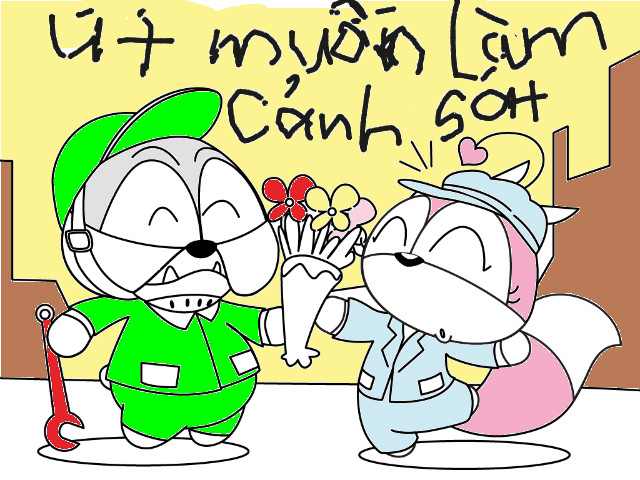 hoa-si-nhi/xem-tranh/230413/Soc-ut-muon-lam-canh-sat.html