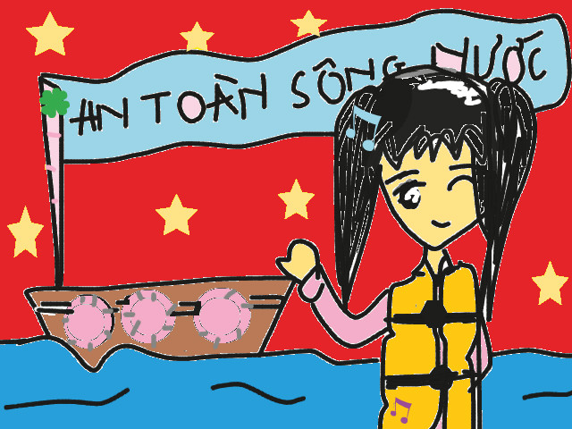 hoa-si-nhi/xem-tranh/230944/An-toan-song-nuoc.html