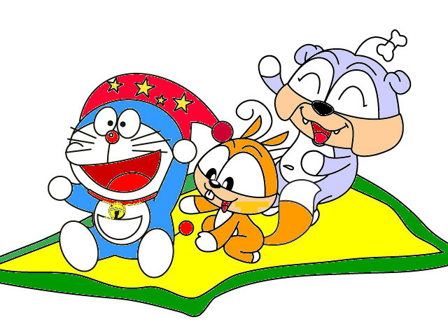 hoa-si-nhi/xem-tranh/231590/Doraemon-cuoi-tham-bay.html