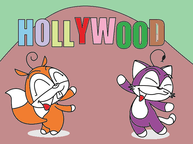 hoa-si-nhi/xem-tranh/231662/Soc-Nhi-va-Meo-Meo-den-HOLLYWOOD.html