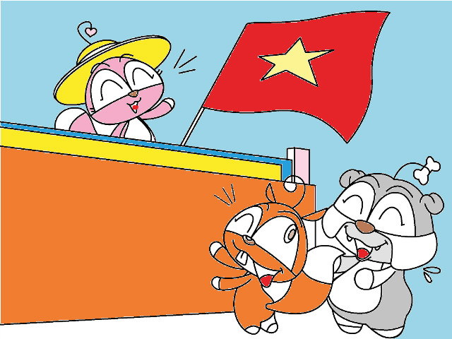 hoa-si-nhi/xem-tranh/233412/viet-nam-tien-len.html