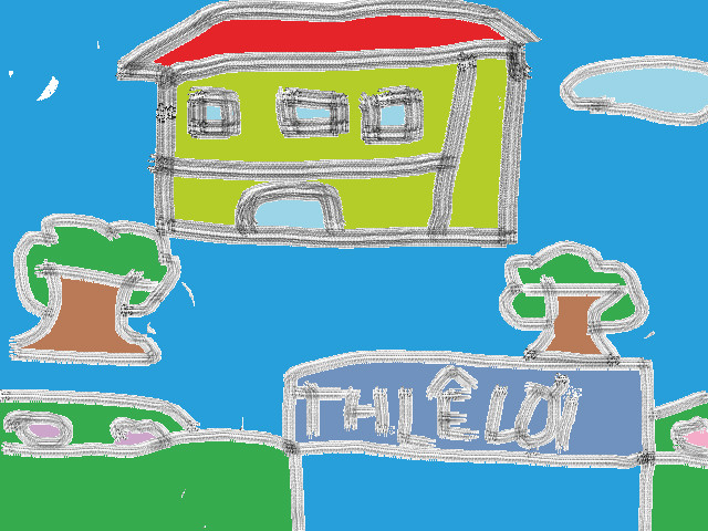 hoa-si-nhi/xem-tranh/234311/Ngoi-truong-em.html