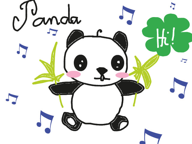 hoa-si-nhi/xem-tranh/234359/Chu-gau-truc-cute.html