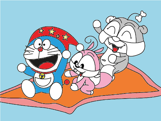 hoa-si-nhi/xem-tranh/234562/Bay-cung-Doraemon.html
