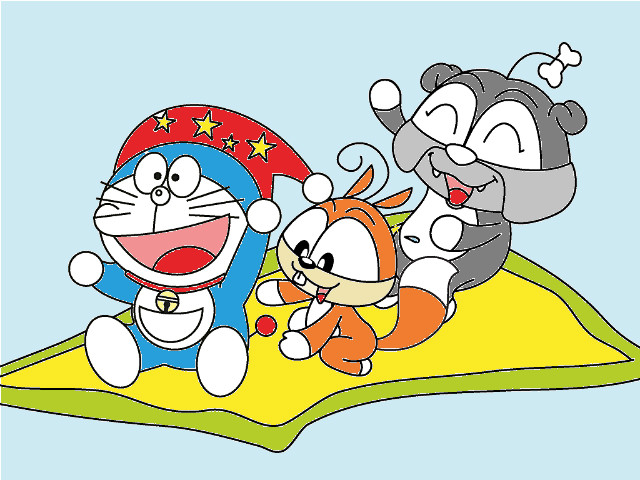 hoa-si-nhi/xem-tranh/235045/Cac-ban-ngoi-tren-tam-tham.html