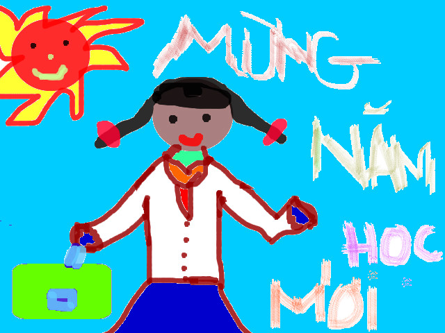 hoa-si-nhi/xem-tranh/36493/Chao-nam-hoc-moi.html