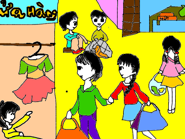 hoa-si-nhi/xem-tranh/37668/di-mua-sam.html