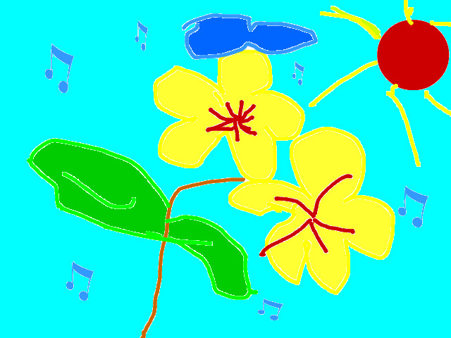 hoa-si-nhi/xem-tranh/38115/hoa-mai-ca-mua-cung-ong-mat-troi.html