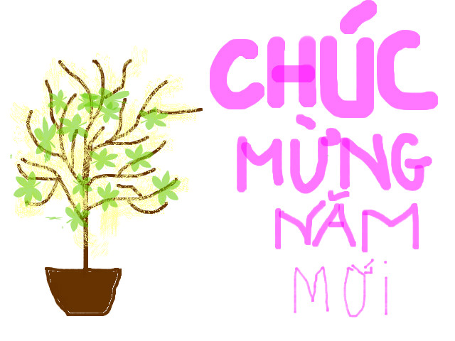 hoa-si-nhi/xem-tranh/38852/Cay-mai-chuc-Tet.html