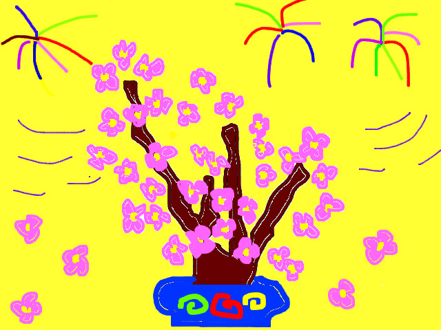 hoa-si-nhi/xem-tranh/39663/cay-hoa-dao-ngay-tet.html