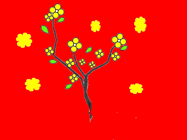 hoa-si-nhi/xem-tranh/44035/canh-vuon-loc-Tet.html