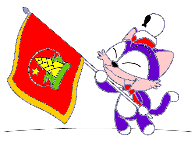 hoa-si-nhi/xem-tranh/44179/meo-meo-lam-doi-vien.html