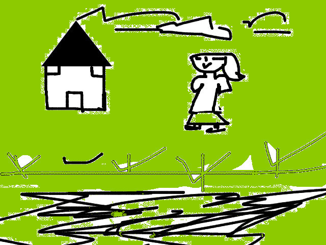 hoa-si-nhi/xem-tranh/47747/CO-BE-DANG-DI-TREN-CO.html