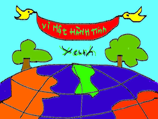 hoa-si-nhi/xem-tranh/49577/vi-mot-hanh-tinh-xanh.html