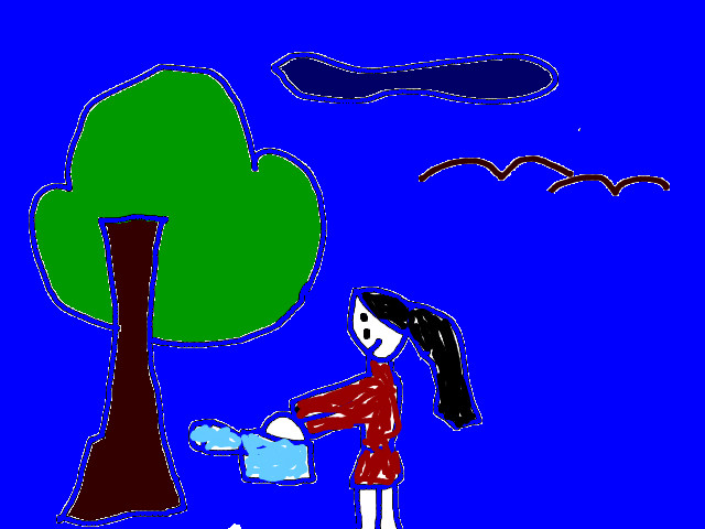 hoa-si-nhi/xem-tranh/50510/trong-cay-gay-rung.html