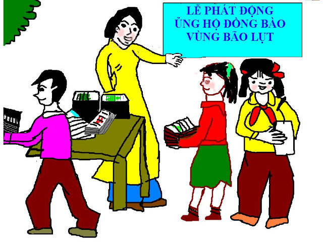 hoa-si-nhi/xem-tranh/50691/tang-sach-cu-cho-cac-ban-vung-lu-lut.html