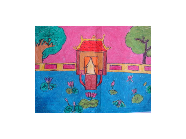 hoa-si-nhi/xem-tranh/53414/chua-mot-cot-be-yeu.html
