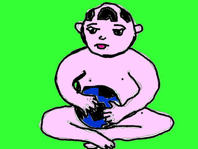 hoa-si-nhi/xem-tranh/54422/em-be-nghich-bong.html