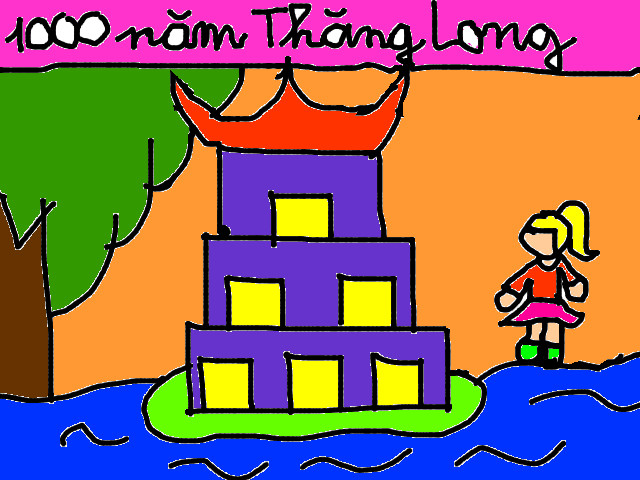 hoa-si-nhi/xem-tranh/55165/tham-Ho-Guom-mung-1000-nam-Thang-Long.html