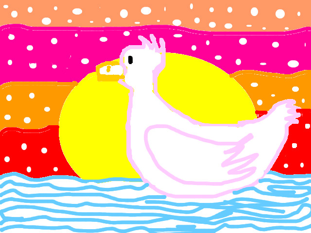 hoa-si-nhi/xem-tranh/56637/A-pink-swan.html