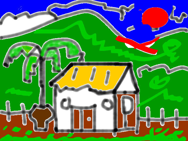 hoa-si-nhi/xem-tranh/58352/ngoi-nha-de-thuong.html